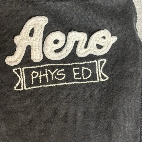 Y2K Aeropostale Lowrise Jogger Sweatpants Women's Large Black Phys Ed 2000s‎ - Picture 5 of 7